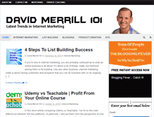 Tablet Screenshot of davidmerrill101.com